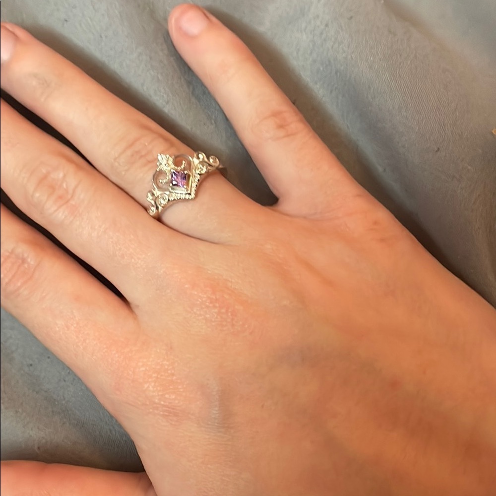 Amethyst Birth stone “JEWLR” ring